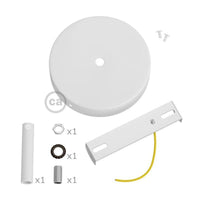 Roset til 1 Lampe m. 7cm Stilk Hvid