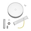 Roset til 1 Lampe m. 7cm Stilk Krom