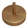Roset til 1 Lampe m. 7cm Stilk Børstet Messing