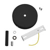 Roset til 1 Lampe m. 7cm Stilk Sort