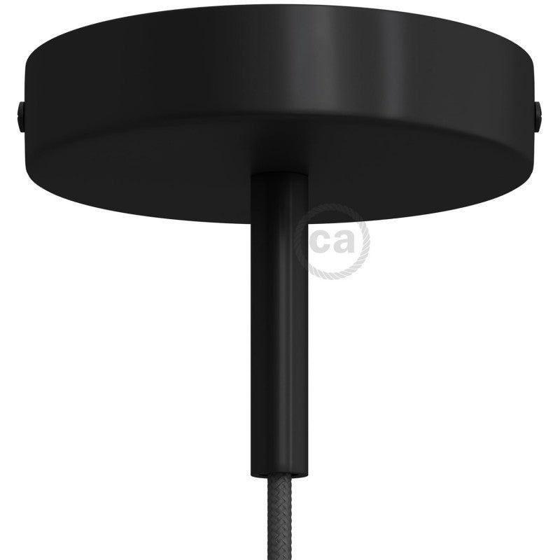 Roset til 1 Lampe m. 7cm Stilk Sort