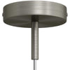 Roset til 1 Lampe m. 7cm Stilk Børstet Krom