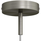 Roset til 1 Lampe m. 7cm Stilk Børstet Krom