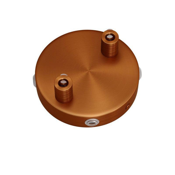 Roset Til 2 Lamper Ø8.3 Børstet Kobber