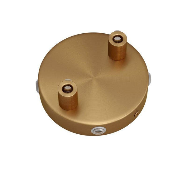 Roset Til 2 Lamper Ø8.3 Børstet Messing