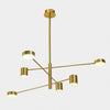 Remdal LED 6-Loftlampe Messing