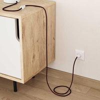 Stofledning Viskose Bordeaux